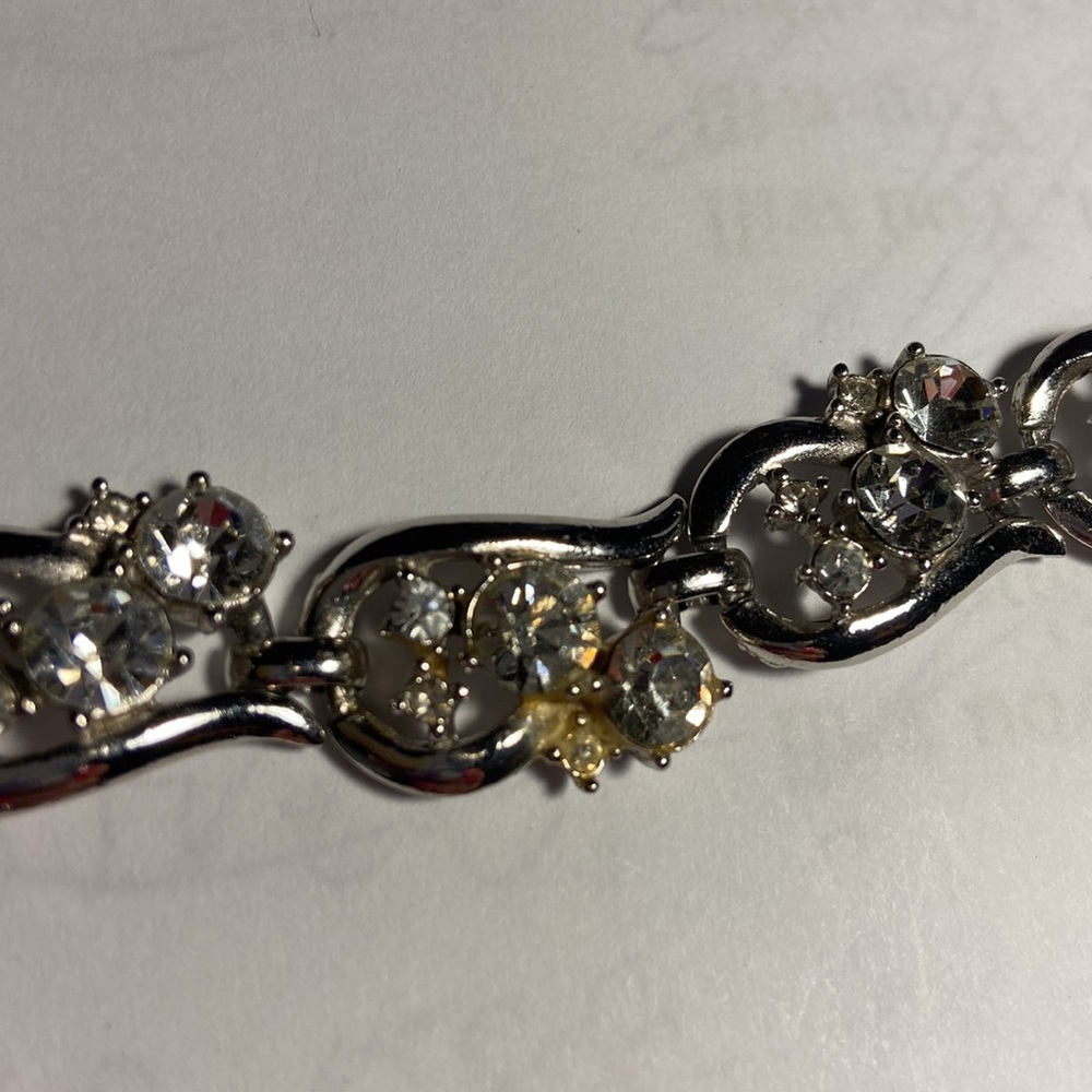 Vintage rhinestone bracelet - Picture 2 of 11